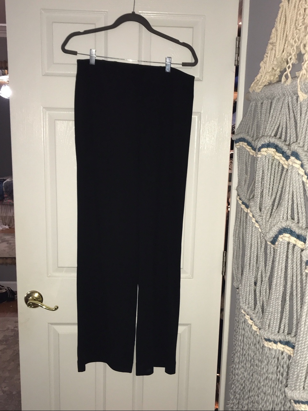 White House Black Market Black Wide-Leg Trousers